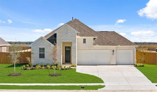 New construction Single-Family house 1660 Mesquite Trail, Dayton, TX 77535 Santa Rosa II- photo 0