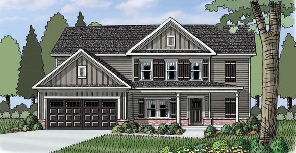 New construction Single-Family house 90 Fairwinds Dr, Covington, GA 30016 plan (GA)The Hayden | Front Entry - image