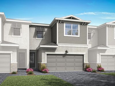 New construction Townhouse house 3567 NW Solange Ct, Jensen Beach, FL 34957 Aqua- photo 0