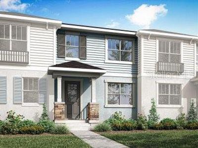 New construction Townhouse house 1375 Tarflower Dr, Winter Springs, FL 32708 Aurora- photo 0