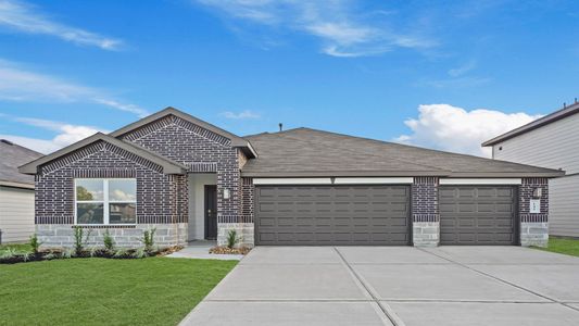 New construction Single-Family house 145 Wildflower Ln, Dayton, TX 77535 plan Courtland - image