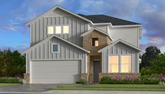 New construction Single-Family house 21815 Flannel Bush Lane, Cypress, TX 77433 Lunaria- photo 0