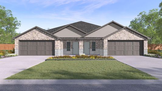 New construction Townhouse house 15008 Welsh Cob St, Unit A, Manor, TX 78653 The Juniper- photo 0