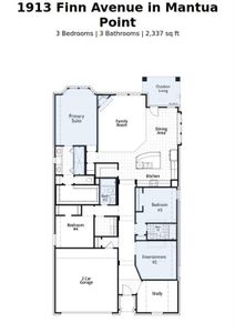 New construction Single-Family house 1913 Finn Ave, Van Alstyne, TX 75495 Davenport Plan- photo 2 2