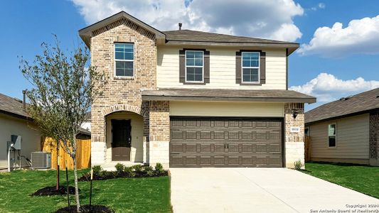 New construction Single-Family house 15534 Peppercorn Isle, Von Ormy, TX 78073 The Grace - photo 0