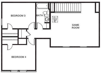 D.R. Horton's Owl floorplan, 2nd floor - All Home and community information, including pricing, included features, terms, availability and amenities, are subject to change at any time without notice or obligation. All Drawings, pictures, photographs, video, square footages, floor plans, elevations, features, colors and sizes are approximate for illustration purposes only and will vary from the homes as built.