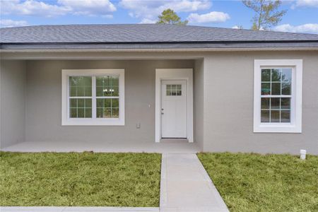 Covered front porch with room for table and chairs