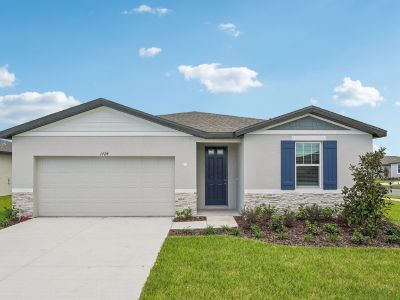 New construction Single-Family house 1724 Forest Run Lane, Auburndale, FL 33823 Foxglove- photo 0