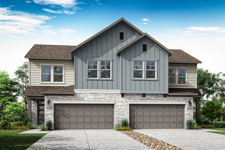 New construction Duplex house 308 Marie Wy, Georgetown, TX 78626 Madison- photo 0