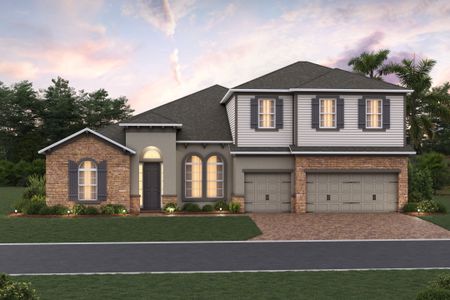 New construction Single-Family house 3126 Wolf Lake Ave, Apopka, FL 32712 plan Brookhaven Fl - image