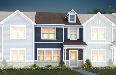 New construction Townhouse house 448 Ribbon Rail Street, Fuquay Varina, NC 27526 Sierra- photo 0