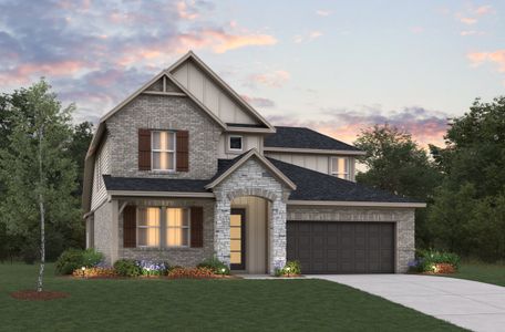 New construction Single-Family house 21735 Carballo Oak Trl, Tomball, TX 77377 plan Cascade - image