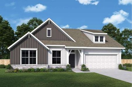 New construction Single-Family house 594 Texas Sage Lp, Buda, TX 78610 The Countryside- photo 0