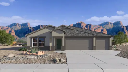 New construction Single-Family house 12451 E Agave Ln, Florence, AZ 85132 plan Jerome - image
