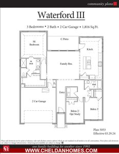 New construction Single-Family house 129 Mesa Dr, Glen Rose, TX 76043 plan Waterford III - image