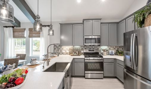 Kitchen with ample cabinet space