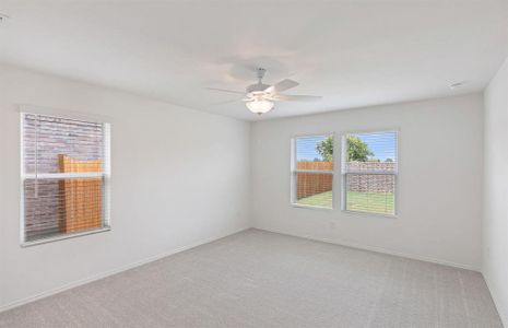 Elegant owner's suite with private bath*real home pictured