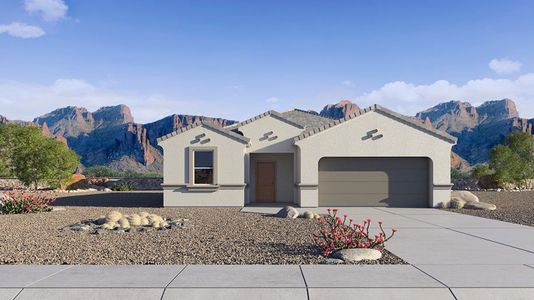 New construction Single-Family house 35455 N Blanford Ln, San Tan Valley, AZ 85140 Denton- photo 0