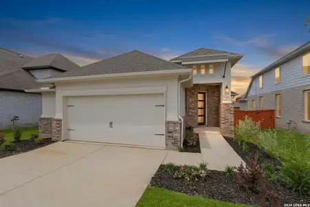 New construction Single-Family house 1864 Bighorn Trl, New Braunfels, TX 78132 plan Hale - image