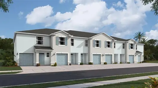 New construction Townhouse house 4064 Gold Dust Ln, Sarasota, FL 34243 plan Vale - image