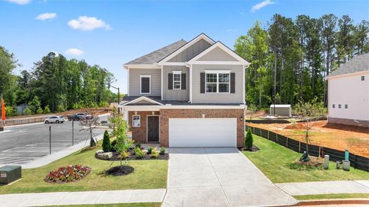 New construction Single-Family house 3849 Preston Pointe, Powder Springs, GA 30127 The Braselton II- photo 0