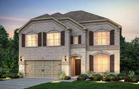 The Caldwell, a two-story home with 2-car garage,