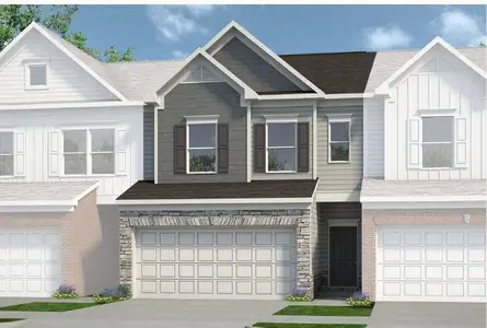 New construction Townhouse house 2490 Ravencliff Dr, Unit 150, Austell, GA 30168 The Maddux II- photo 0