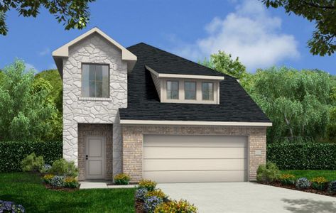 New construction Single-Family house 2315 Gentle Breeze Lane, Baytown, TX 77523 The Sparrow- photo 0