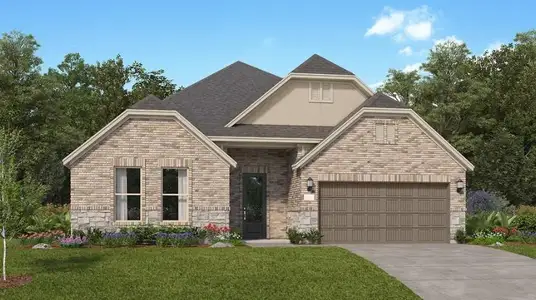 New construction Single-Family house 17850 Aile Pierre Pass, Conroe, TX 77302 plan Melrose II - image