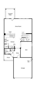 This floor plan features 3 bedrooms, 2 full baths, 1 half bath and over 2,300 square feet of living space.