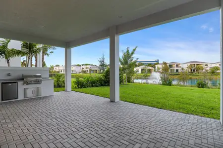 New construction Single-Family house 13206 Faberge, Palm Beach Gardens, FL 33418 plan Mondrian - image