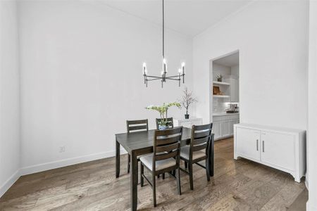 Formal dining room off the entryway