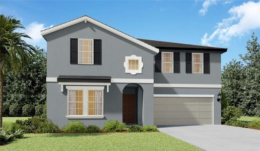 New construction Single-Family house 2228 Gatsby Lane, Lakeland, FL 33801 Trenton- photo 0