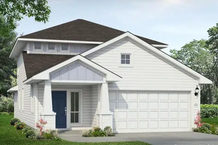 New construction Single-Family house 104 Adze Dr, Liberty Hill, TX 78642 plan Cascade 2107 - image