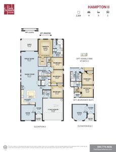 New construction Single-Family house 339 Bottle Brush Dr, Haines City, FL 33844 plan Hampton II - image 4