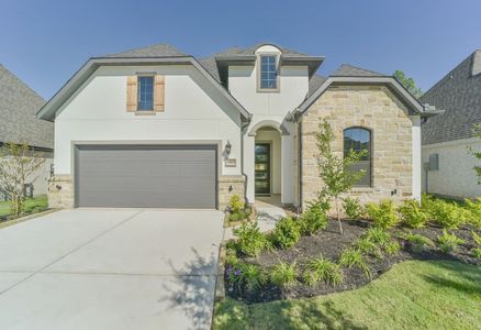 New construction Single-Family house 15970 Mahogany Mist Dr, Conroe, TX 77302 plan 4132 Elevation B - image