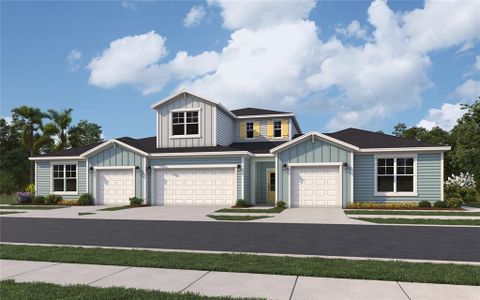 New construction Townhouse house 205 Misty Harbor Trace, Palm Coast, FL 32137 - photo 0