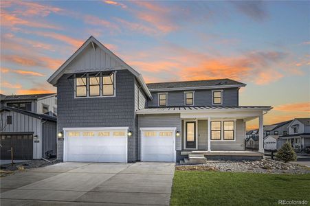 New construction Single-Family house 11065 Bright Sky Circle, Littleton, CO 80125 5054 Shadowbrook Exterior B - Lake Cottage- photo 0