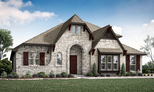 New construction Single-Family house 2407 Royal Dove Ln, Mansfield, TX 76063 plan Hawthorne II Side Entry - image