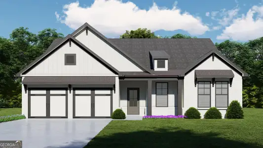 New construction Single-Family house 158 Rosewood Park Dr, Hoschton, GA 30548 plan Kingston - image