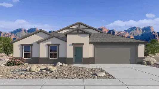 New construction Single-Family house 12758 E Bahia Ct, Florence, AZ 85132 plan Irving - image