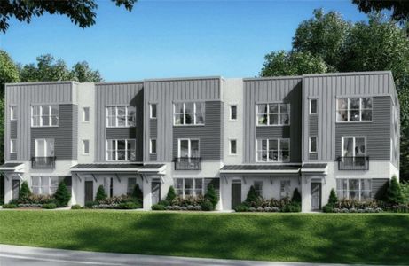 New construction Townhouse house 5639 Peach Orchard Trl, Peachtree Corners, GA 30092 plan Asbury - image