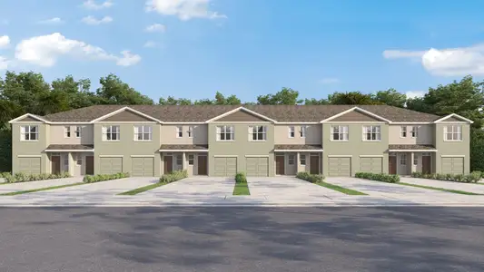 New construction Townhouse house 442 Whistling Duck Pl, Ruskin, FL 33570 plan Pearson - image