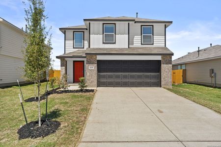 New construction Single-Family house 4255 Marjoram Lndg, Von Ormy, TX 78073 plan The Davis - image