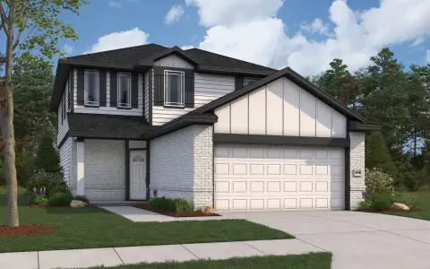 New construction Single-Family house 15929 Cy Young Ct, Splendora, TX 77372 plan Mansfield - image