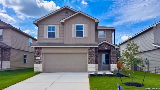 New construction Single-Family house 13626 Gunnison Quartz, San Antonio, TX 78253 plan The Emma - image