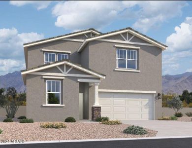 New construction Single-Family house 47813 W Mellen Lane, Maricopa, AZ 85139 Snapdragon Homeplan- photo 0