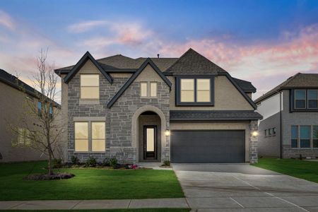 New construction Single-Family house 1228 Hutton Branch Trl, Aubrey, TX 76227 plan Violet IV - image