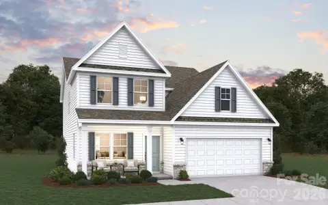 New construction Single-Family house 5077 Puddle Pond Rd, Indian Trail, NC 28079 plan Bellwood - image