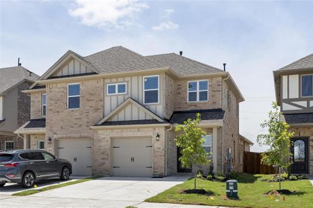 New construction Townhouse house 1048 Happy Holly Road, Lavon, TX 75166 The Almanor- photo 0